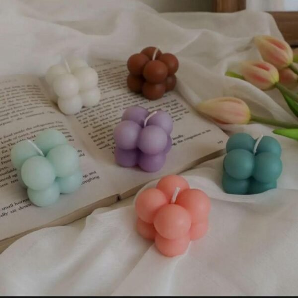 Pack of 10 Mini Scented Bubble Candles - Creative Gifts for Birthdays and Home Decor