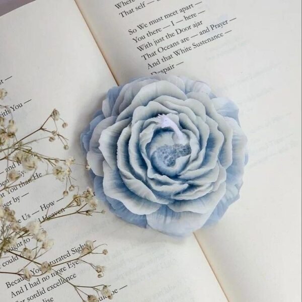 Large Peony Flower Scented Candles - Fresh & Aromatic