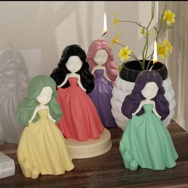 3D Princess Doll Candle for Aromatherapy and Home Decoration - Customised Packing and Perfect Wedding Gift