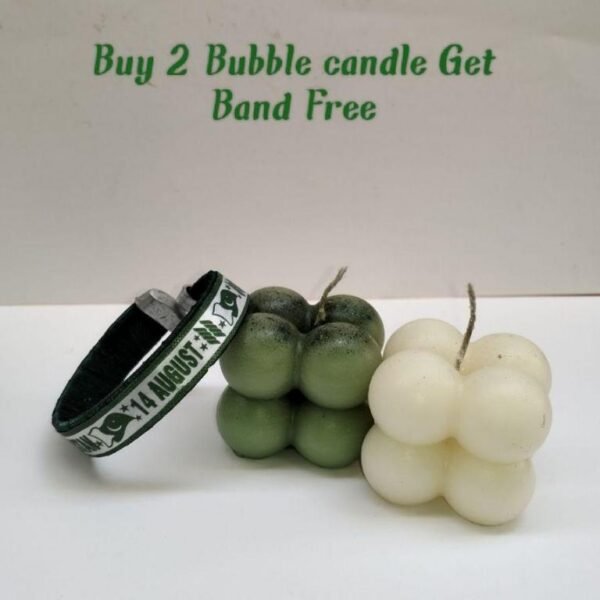 Purchase 2 Bubble Candles and Receive a Free Band