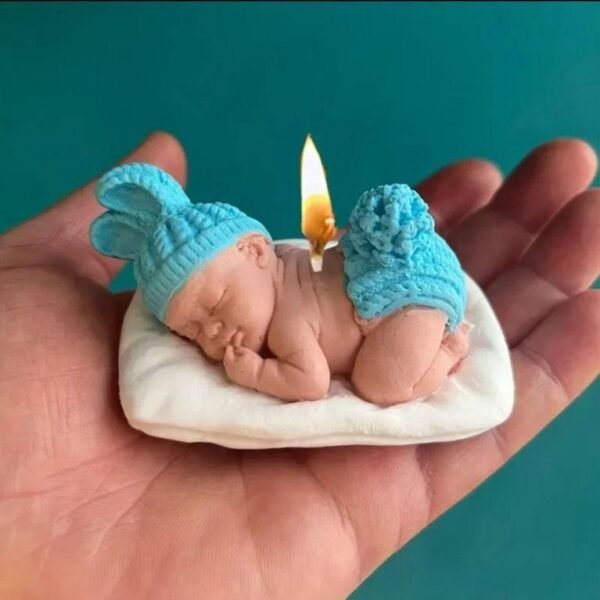Pack of 5 Sleep Baby Smokeless Candles for Children's Parties and Baby Showers