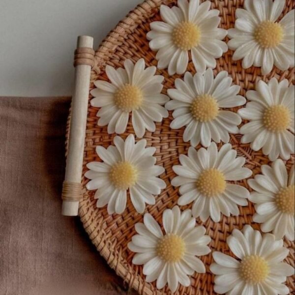 Daisy Flower Scented Candle for Home Decor, Gifts, and Showers