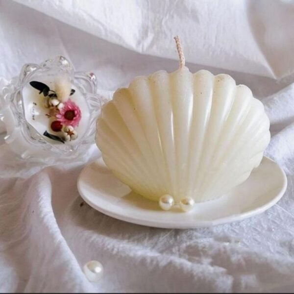 Mini Sea Shell Candle 5.8cm x 6.81cm - Ideal for Home Decor and Gift Pack