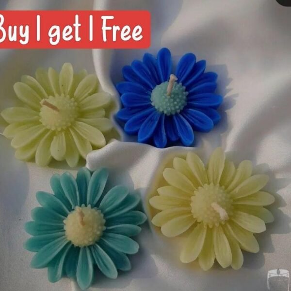 Daisy Flower Scented Candle - Buy 1 Get 1 Free, Ideal for Home Decor, Bridal and Baby Showers, as Well as Gifts