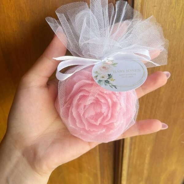 Customized Large Peony Flower Candle - Scented Aromatherapy Candle – Rose-Shaped Floral Home Decor