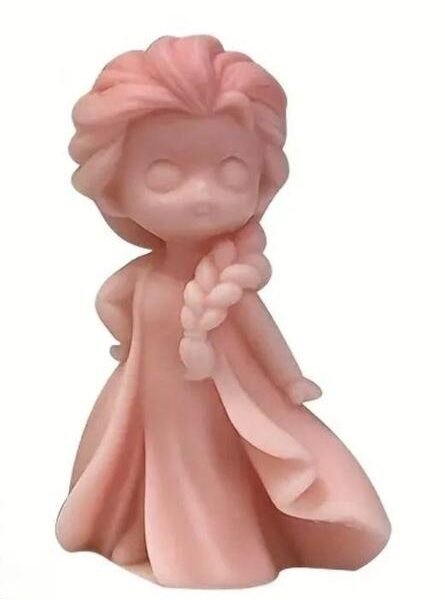 Pack of 2 3D Frozen Girl Candle - Aromatherapy Princess Doll Design