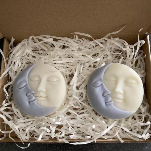 Sun Moon Candle in 2 Colors - Lunar Candle for Gifts and Celebrations