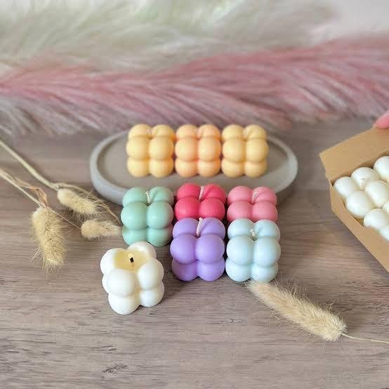 Mini Bubble Candle - Scented Home Decor and Gift Idea for Birthdays and Parties