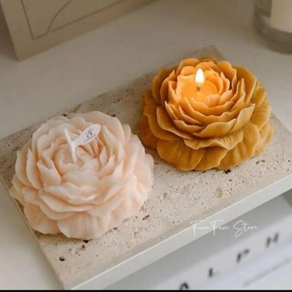 Peony Flower Scented Candles - Buy 1 Get 1 Free - Home Decor and Gift Options Available