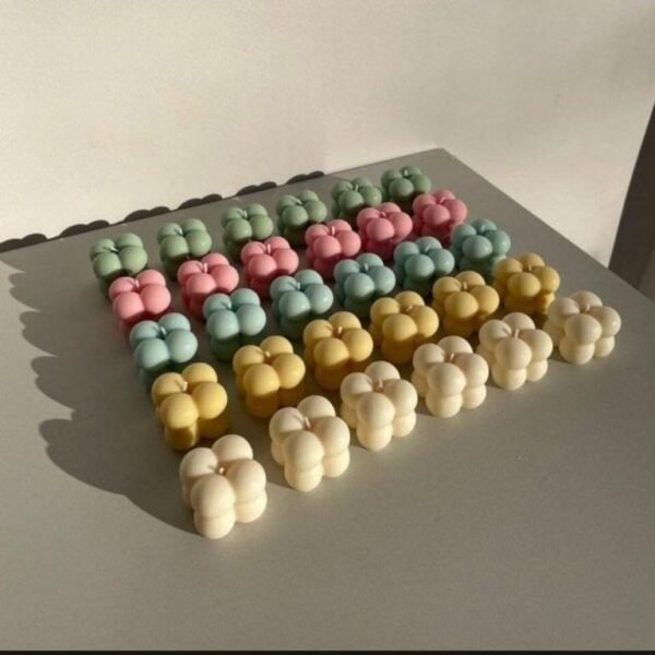 Set of 10 Mini Bubble Scented Candles by Beautifull for Home, Office, and Special Occasions