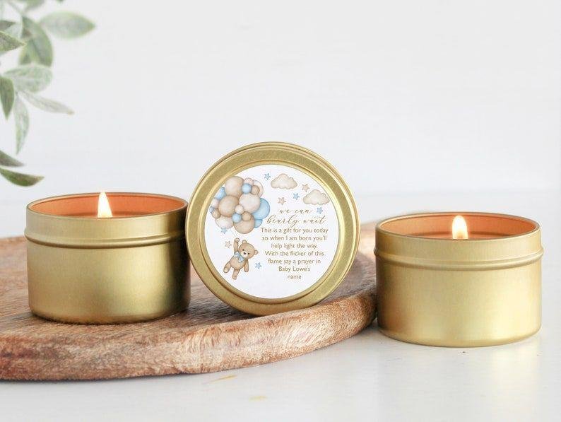 Scented Candle with Beautiful Tin