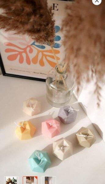 Diamond Cut Apple Shape Candle - Buy One Get One Free Limited Offer for Home Decor and Gift Packs