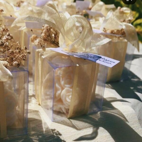 Custom Rose Ball Candles for Weddings, Baby Showers, and Events