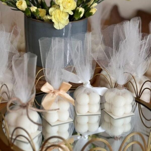 Personalized Birthday Gift Pack with Scented Candle, Chocolate, Mini Flowers, and Heart-Shaped Candles